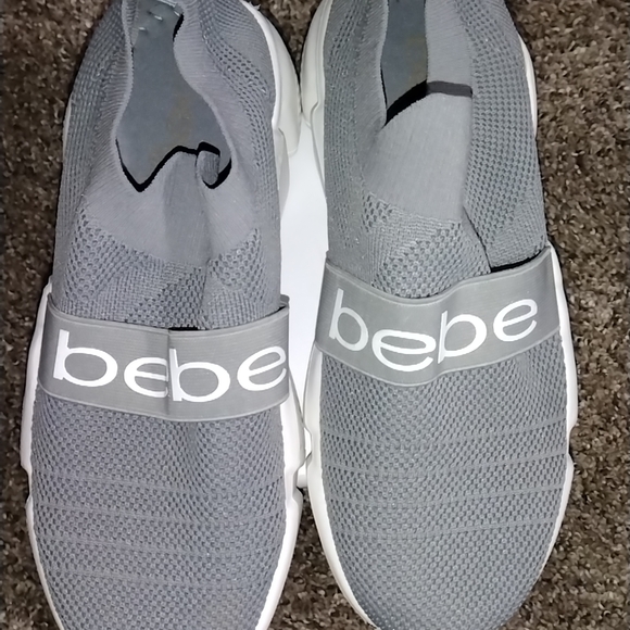 Bebe Charcoal Slip-On Shoes - Picture 12 of 15